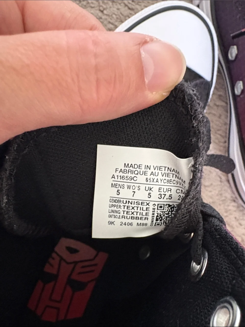 Converse Chuck Taylor All Star High top Transformers Autobots sneakers